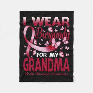 Manta Polar Usa Borgoña Para Mi Abuela Awaren Por El Aneuralis