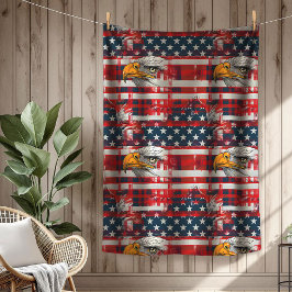 Manta Polar USA Eagle Throw Celebrate Freedom in Cozy Style