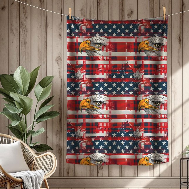 Manta Polar USA Eagle Throw Celebrate Freedom in Cozy Style (USA Eagle Throw Celebrate Freedom in Cozy Style)
