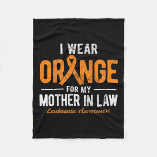 Manta Polar Usa Naranja Para Mi Madre En Leucemia De Cáncer De