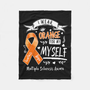 Manta Polar Usa Naranja Para Mí Misma Ms Y Esclerosis Múltiple
