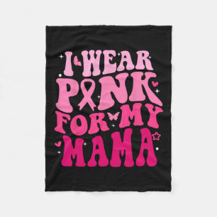 Manta Polar Usa Rosa Para Mi Mamá Apoya El Cáncer De Mama
