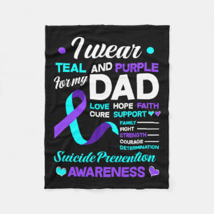 Manta Polar Usa Verde azulado Y Morado Para Prevenir El Suicid