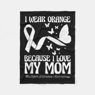 Manta Polar Usar Naranja Para Mi Mamá Cinta Esclerosis Múltipl