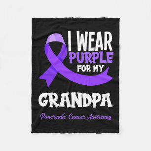 Manta Polar Usé Púrpura Para Mi Abuelo Cáncer Pancreático Awa