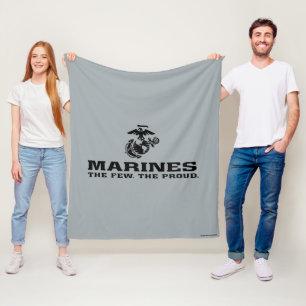 Manta Polar USMC "Los pocos, el orgulloso" logo negro apilado