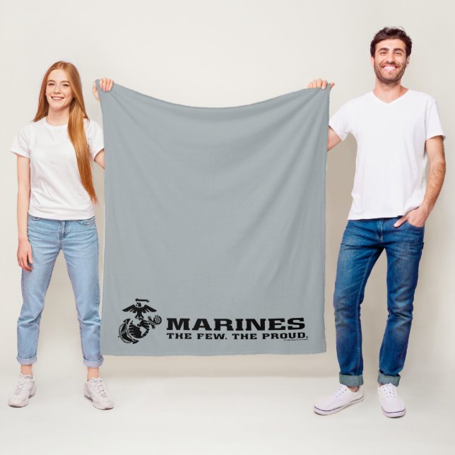 Manta Polar USMC "Los pocos, el orgulloso" logo negro apilado (In situ)