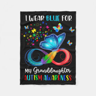 Manta Polar Uso Azul Para Mi Abuela Autismo Abuela Bu