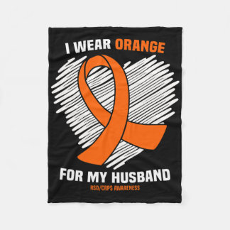 Manta Polar Uso Naranja Para Conciencia De Mi Marido Rsdcrps