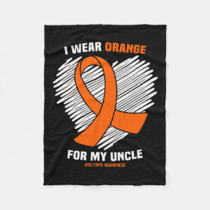 Manta Polar Uso Naranja Para Concienciar A Mi Tío Rsdcrps