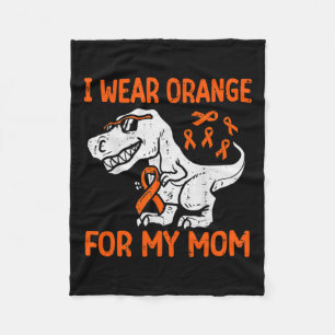 Manta Polar Uso Naranja Para Mi Mamá Dinosaurio Múltiples Escl