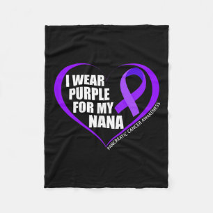Manta Polar Uso Púrpura Para Mi Nana Pancreatic Cancer Awaren