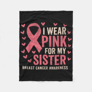 Manta Polar Uso Rosa Para Mi Hermana Cinta Cáncer De Mama Awa