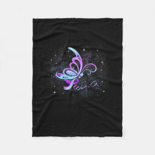 Manta Polar Uso Verde azulado Y Morado Para Alguien Que Me Enc