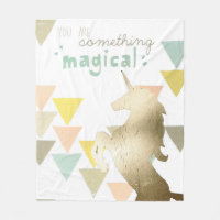Usted es algo unicornio mágico del oro