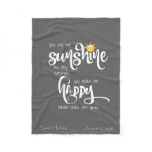 Usted es mi sol, gris personalizado