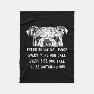 Manta Polar Usted Hace Cada Comida Que Hace Bulldog Inglés