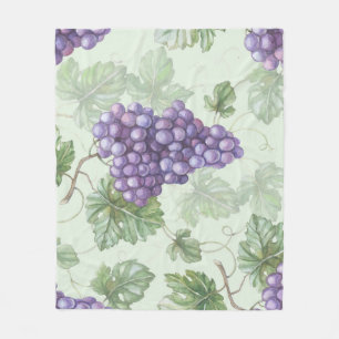 Manta Polar Uvas Acuarela, Patrón de infiltración de fruta.
