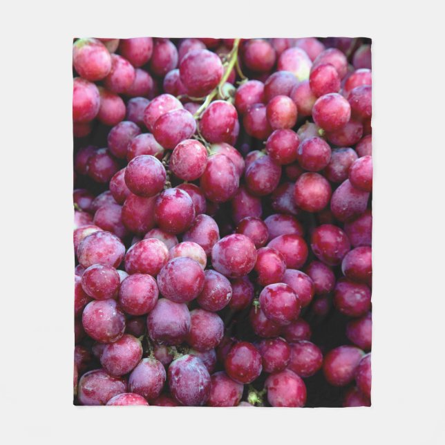 Manta Polar Uvas de vino tinto (Anverso)