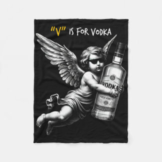 Manta Polar V Es Por Vodka Cupido Es Estúpido Y Borracho Anti 