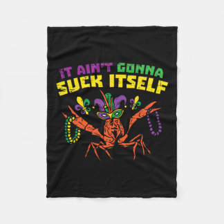 Manta Polar Va A Suck Crawfish Funny Mardi Gra