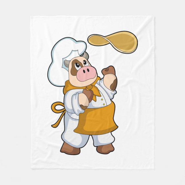 Manta Polar Vaca cocinada con tos (Anverso)