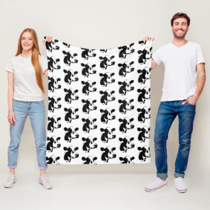 Manta Polar Vaca de granja-fleece