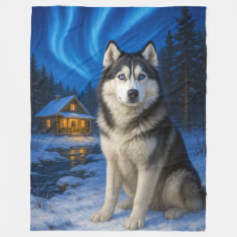 Manta Polar Vacaciones de Husky Siberiano