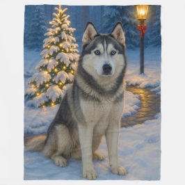 Manta Polar Vacaciones de Husky Siberiano