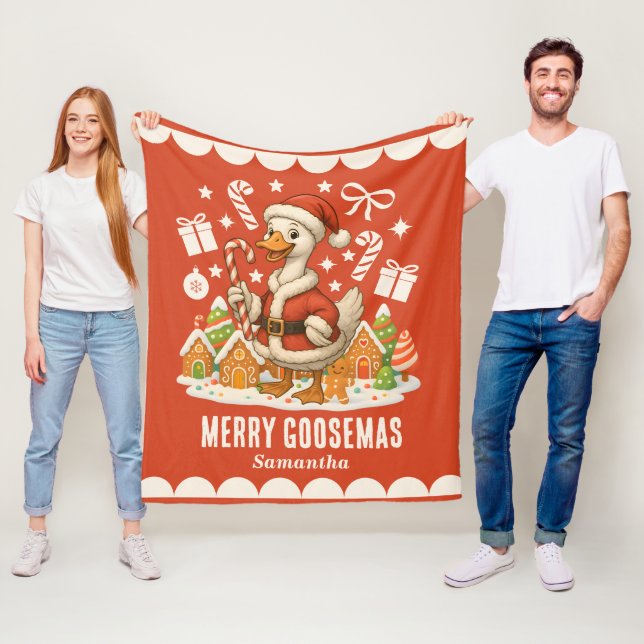 Manta Polar Vacaciones de Navidades de Santa Goose (In situ)