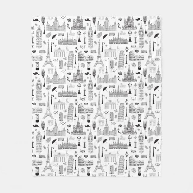 Manta Polar Vacaciones en el modelo de Europa (Anverso)