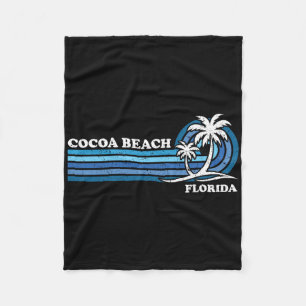 Manta Polar Vacaciones familiares retro vintage Florida Cocoa 