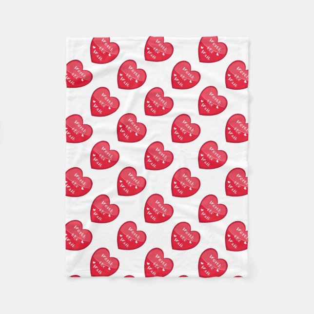 Manta Polar Vale la pena esperar - adopción - Recién nacido (Anverso)