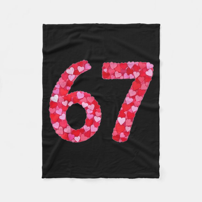 Manta Polar Valentine’s Day 67 Meme Filled With Hearts Funny S (Anverso)