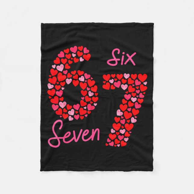 Manta Polar Valentine’s Day 6-7 Meme Six Seven 6 7 Valentine H (Anverso)
