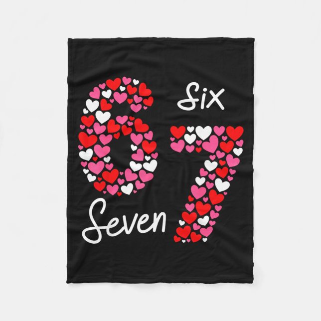 Manta Polar Valentine’s Day 6-7 Meme Six Seven 6 7 Valentine H (Anverso)