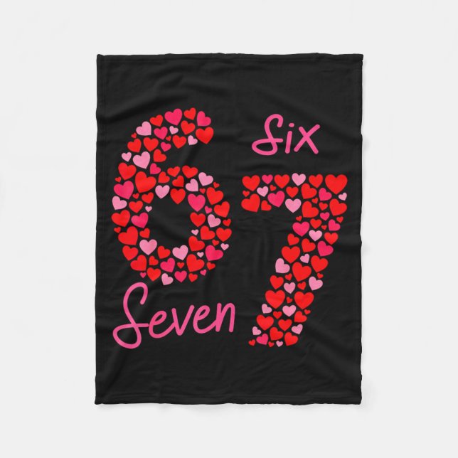 Manta Polar Valentine’s Day 6-7 Meme Six Seven 6 7 Valentine H (Anverso)