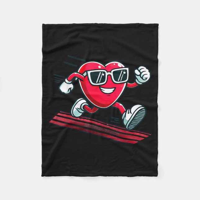 Manta Polar Valentine’s Day Love Heart Runner Track Running  (Anverso)