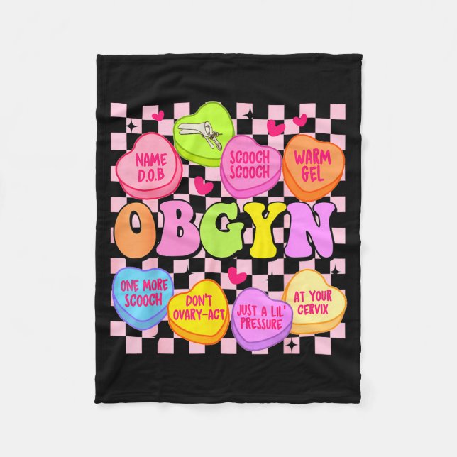 Manta Polar Valentine’s Day Obgyn Nurse Gynaecology Gynaecolog (Anverso)