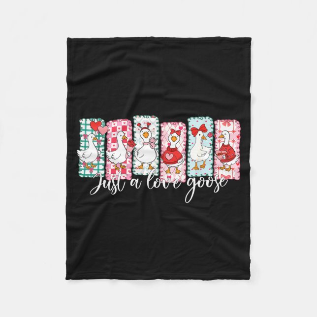 Manta Polar Valentine’s Day Silly Goose Love Season Just A Lov (Anverso)