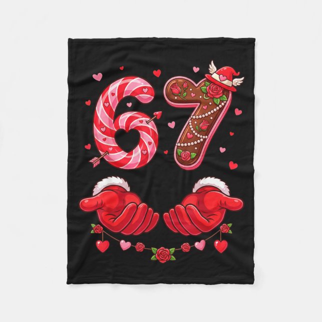 Manta Polar Valentine's Day 67 Hilarious Six Seven Love Meme F (Anverso)