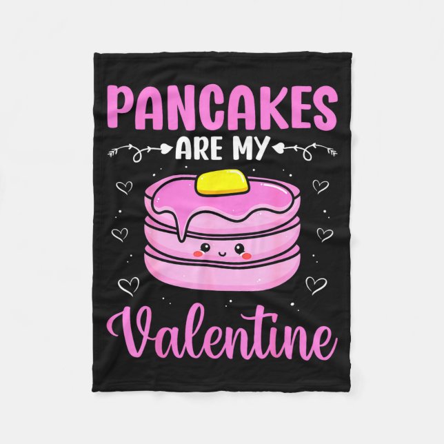 Manta Polar Valentine's Day Couple - Pancakes Are My Valentine (Anverso)