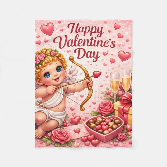 Manta Polar Valentines Day Fleece Blanket (Anverso)