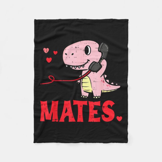 Manta Polar Valentines Day Matching Soulmates Mates Dino Coupl (Anverso)