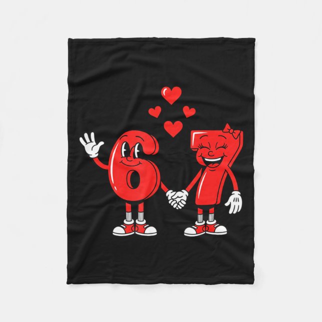 Manta Polar Valentine's Day Six Seven Hearts 6 7 Meme Gen Alph (Anverso)