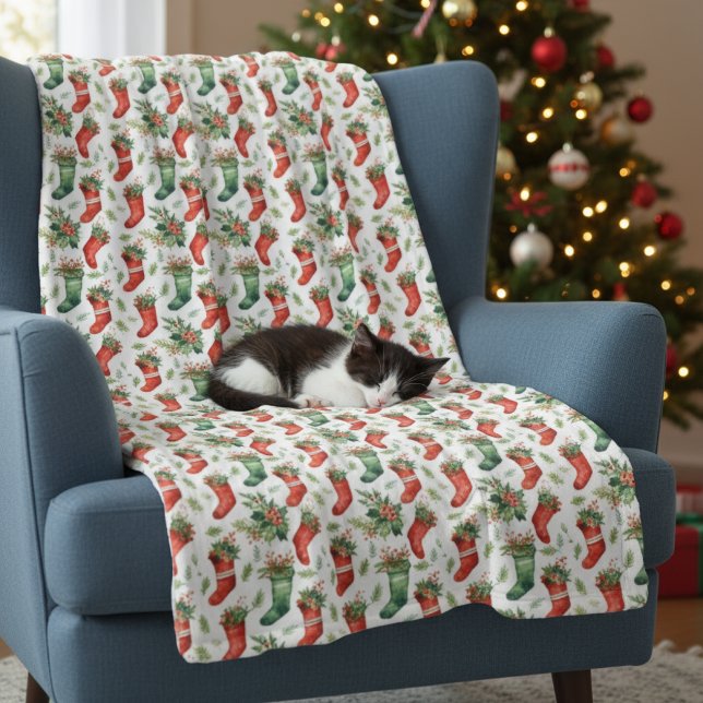 Manta Polar Valores de Navidades verdes y rojos (Subido por el creador)