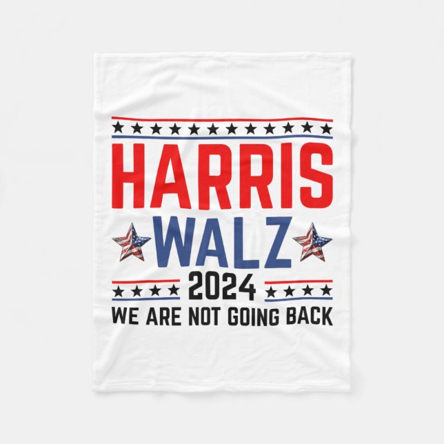Manta Polar Vals 2024 Elecciones Kamala Harris Tim Waltz 2024  (Anverso)