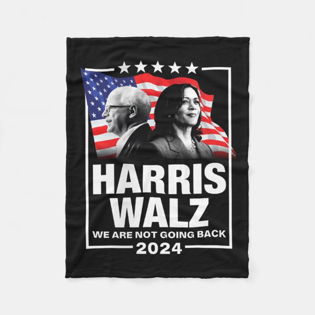 Manta Polar Vals No Volveremos Kamala Harris 2024 1 (Anverso)