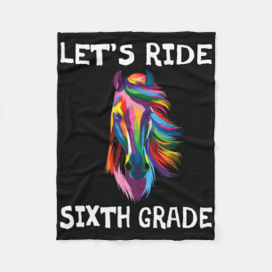 Manta Polar Vamos a Cabalgar 6to Sexto Grado Ck Al Colegio Chi