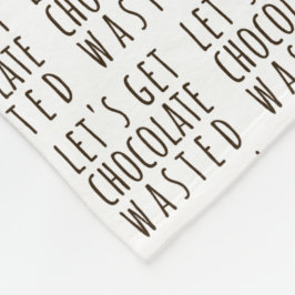 Manta Polar Vamos a Emborracharnos de Chocolate Chocohólico Na